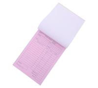 WOFASHPURET Invoice Book for Order Tracking with Automatic Duplication and Legible Writing, White Paper Receipt Book with Paperboard Backing for Front Desk Operations and Record Keeping