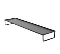 WOFASHPURET Iron Craft Teaware Rack Plant Pot Storage Shelf Black Metal Multipurpose Stand for Home and Flower Shop Collections and Ornaments Organiser