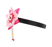 WOFASHPURET Korean Hanbok Hair Ornament Flower Tassel Headband for Festivals and Stage Dance Traditional Headpiece for Girls Versatile Use As Forehead Band Hair Tie