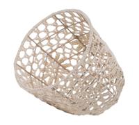 WOFASHPURET Lampshade with Simple and Elegant Design Woven Made of Cotton Rope and Iron Bohemian Lightweight Suitable for E27 Lamp Socket, for Bedroom and Housewarming Day Decor