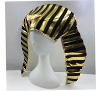 WOFASHPURET Male Pharaoh Hat Egyptian Masquerade Party Hat Adult Costume Accessory for Halloween Cosplay and Dress Up Events