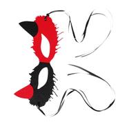 WOFASHPURET Mardi Gras Fox Half Face Mask for Women with Strap Venetian Masquerade Eye Mask for Halloween Carnival Party and Ball Costume Accessory