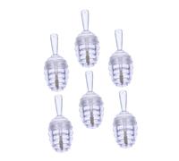 WOFASHPURET Mini Beehive Shape Lip Gloss Tubes 8ml 6pcs Refillable Empty Lip Honey Containers for Diy Cosmetic Makeup Travel Use