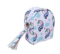 WOFASHPURET Mini Cartoon Pu Change Purse and Earphone Storage Bag for Boys and Girls, Small Adorable Coin Pouch Zipper, Portable Key and Data Cable Organizer for Travel
