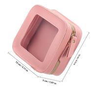 WOFASHPURET Mini Clear Makeup Bag with Zipper Portable Lipstick Holder and Cosmetics Organizer Pouch for Travel Transparent Front Panel for Easy Access Multipurpose Stylish Storage for