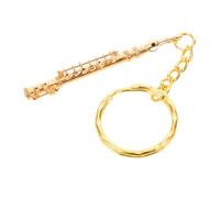 WOFASHPURET Mini Flute Keychain Music Lover Charm Vintage Instrument Pendant Backpack Keychain Decor for Music Lovers