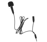 WOFASHPURET Mini Microphone Hand-held Microphone Portable No External Power Required Aluminium Magnesium Alloy Design Compact Recording Classrooms Black