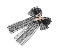 WOFASHPURET Minimalist Bow Brooch Pin for Ladies Bowknot Brooch for Women's Tie Pin Elegant Lace Bow Tie Accessory