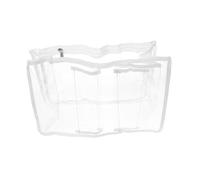 WOFASHPURET Multi-functional Clear Beach Bag with PVC Reinforced Dividers Lightweight Foldable Travel Organizer Tote for Outdoor Activities and Cosmetic Storage