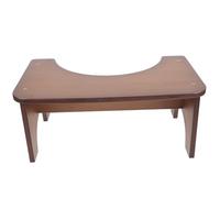 WOFASHPURET Non-Slip Bamboo Bathroom Stool Small Foot Stool for Toilet Squatting for Home