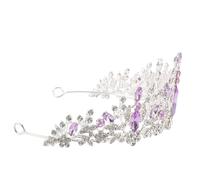 WOFASHPURET Rhinestone Headdress for Brides Elegant Bridal Decor Crown Delicate Princess Headband for Weddings Birthdays and Special Occasions