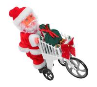 WOFASHPURET Santa Music Toy With Movement Christmas Santa Doll for Home Decor And Xmas Party Favors Child'S Shopping Trolley for Festive Play