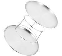 WOFASHPURET Seafood Serving Platters Stainless Steel Double-Layer Dessert Table Decoration Chic Simple Design Not Easy to Change Colour Or Break for Christmas and Prom