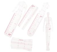 WOFASHPURET Sewing Curve Rulers Set with Humanoid Design Templates, French Curve Measuring Tools for Clothing Patchwork and Fashion Drawing, Precision Sewing Gauge for Dressmaking