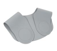 WOFASHPURET Silicone Hair Cutting Collar Guide for Stylists Lightweight Haircut Cape for Adults Salon Barber Hairdressing Accessory Gray