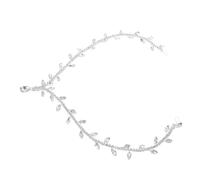 WOFASHPURET Silver Rhinestone Head Chain for Women Unique Ethnic Design Zinc Alloy Forehead Chain with Intricate Craftsmanship Versatile Design Elegant Hair Accessory for Special Events