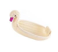 WOFASHPURET Snack Basket Storage Holder Simulated Woven Basket Cartoon Shaped Beige with Imitated Rattan Woven Design and Fine Workmanship Easy to Use and Move for Kitchen Storage Random Color