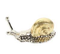 WOFASHPURET Snail Shaped Iron Incense Burner Holder for Burning Incense Sticks with Golden Finish, Adorable and Unique Home Decoration Suitable for Bedroom and Sauna Room