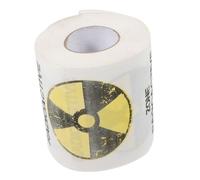 WOFASHPURET Soft Printed Toilet Paper Roll with Novelty Radiation Hazard Design Absorbent Tissue for Home and Office Bathroom Comfortable Skin-Friendly Cleaning Essential