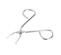WOFASHPURET Stainless Steel Eyebrow Tweezer Scissors Shaped with Slanted Tip for Precise Facial Hair Removal Silver Beauty Tool for Women and Men