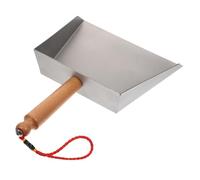 WOFASHPURET Stainless Steel Mini Dustpan for Home Portable Tabletop Cleaning Tool Lightweight Small Desktop Dustpan for Kitchen Bookshelf Cabinet Use