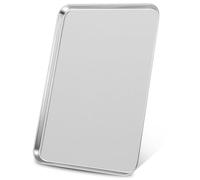 WOFASHPURET Stainless Steel Rectangular Serving Plate Polished Texture for Rice Noodle Rolls Easy to Clean Suitable for Catering and Restaurant Use