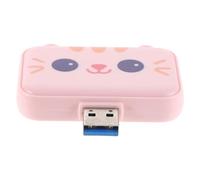 WOFASHPURET USB Hub Port 2 Pack Port Adapter Compact and Portable Hot Swappable Aluminum Pvc Abs Material Multi Function Docking Station for Laptop and Computer Travel Workspace Use