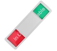 WOFASHPURET Vacant Occupied Sign Toilet Door Signboard Silver Abs Material Stable Performance Sturdy Design Self-adhesive Tape Identification for Offices