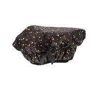 WOFASHPURET Waterproof Double-layer Shower Bath Hat Bowknot Elastic Hair Bonnet for Women, Oxford Fabric Bathing Cap, Starlight Design, Suitable for Spa and Home Use