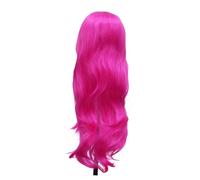 WOFASHPURET Wig Long Curly Hair Cosplay Wig Rosy Women Synthetic High Temperature Hair Extension for Dancing Party Stage Performance