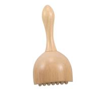 WOFASHPURET Wooden Swedish Torch Massage Cup with Built Roller for Deep Muscle Relaxation Ergonomic Handheld Cupping Tool for and Body Shaping Natural Wood Massager