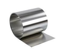 WOFDALY 304 Stainless Steel Foil Roll, 5 M, Metal Strip Sheet for Industry Machinery Electronic Equipment Hardware, Silver,0.1 * 100mm