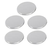 WOFDALY 304 Stainless Steel Plates 5PCS Diameter 25MM Mirror-Polished Solid Round Sheets Metal Flat Gaskets Disc Panels for Petroleum Machinery,Thickness 3mm