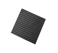 WOFDALY Black 6mm Twill 3K Carbon Fiber Sheet Strong Rigid Heat Resistant Easy to Cut for DIY Model Making RC Drone Aircraft Car Parts Projects,100mm*100mm*6mm