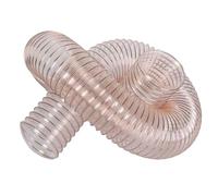 WOFDALY PU Polyurethane Ducting Flexible Hose Inner Diameter 85MM Pipe Air Duct Length 39.4In All-Season Softness Tube Ideal for Industrial Use,Wall Thickness 0.63mm
