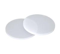 WOFDALY Solid Silicone Gaskets 2Pieces White Soft Round Sheets Diameter 55mm Anti-Slip and Single-Sided Film Pads for Medical Equipment,Thickness 5mm