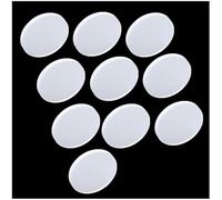 WOFDALY White Silicone Solid Soft Round Sheets 10PCS Thickness 4mm Thickened Wear-Resistant Gaskets Effectively Prevents Water Leakage Pads,Diameter 38mm