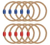WOFEU 10pcs Ring Toss Game Ropes