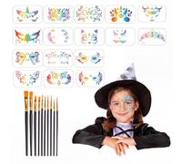 WOFEU 26 Pieces Face Paint Stencils