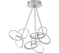 WOFI Eliot LED Ceiling Pendant Rings Ceiling Light Silver
