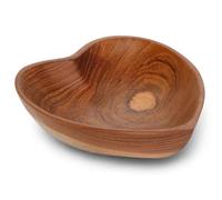 Wogeka - 16 cm Heart Wooden Bowl - Handmade from Teak Wood as a Gift Idea for Decorative Teak 12