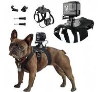 wogerplu Dog Harness for Gopro, Dog Harness Vest with Buckle Mounts,Soft Adjustable for Small Medium and Large Dogs for Gopro 12 11 10 9 8 7 6 5 4 3, for DJI Osmo Pocket Camera