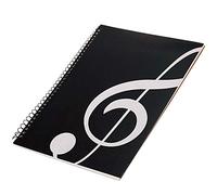 WOGOD Blank Sheet Music Music Manuscript Paper/Musicians Notebook /Composition Manuscript 50 Pages (note black)