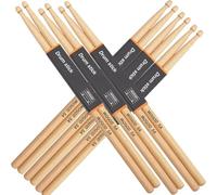 WOGOD Drum Sticks 6-Pack Maple Drumsticks 5A Patented Wavy Design Drum Sticks - Style (BZFM-6PAIR)