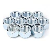 Wogomz 10PCS 1/2-20 Inch Trailer Lug Nuts, Zinc Plated 509 Lug Nuts, Open End Acorn Nut, Tire Lugs Wheel Nuts Replacement Fits 1/2" Wheel Lug Studs, Universal for Trailer Camper RV Truck