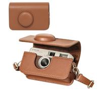 wogozan Camera Case for KODAK EKTAR H35 H35N/F8/F9/VIBE 501F Half Frame Film Camera, PU Leather Camera Case for KODAK Camera Carrying Protective Case with Shoulder Strap (No Camera) - Brown