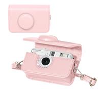 WOGOZAN Camera Case for KODAK EKTAR H35 H35N/F8/F9/VIBE 501F Half Frame Film Camera, PU Leather Camera Case for KODAK Camera Carrying Protective Case with Shoulder Strap (No Camera) - Pink