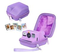 WOGOZAN Protective Case for Polaroid Go Gen2/9035/9071/9070 Instant Print Camera - Hard Shell Camera Case with Adjustable Shoulder Strap and Mini Magnetic Frames (Purple) (No Camera)