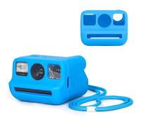 WOGOZAN Silicone Case Polaroid Go/Go Gen 2 Instant Print Camera, Protective Cover for Polaroid Go Case Silicone, Travel Cover Storage Bag with Wrist Strap, All-Round Protection - Blue (No Camera)