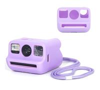 WOGOZAN Silicone Case Polaroid Go/Go Gen 2 Instant Print Camera, Protective Cover for Polaroid Go Case Silicone, Travel Cover Storage Bag with Wrist Strap, All-Round Protection - Purple (No Camera)
